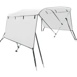 vidaXL Biminitop 3 bogen met zijwanden 183x(137-152)x137 cm