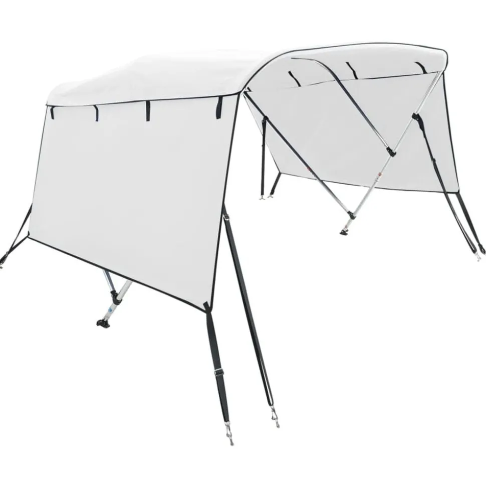 vidaXL Biminitop 3 bogen met zijwanden 183x(137-152)x137 cm