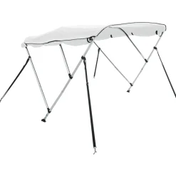 vidaXL Biminitop 3 bogen met zijwanden 183x(137-152)x137 cm