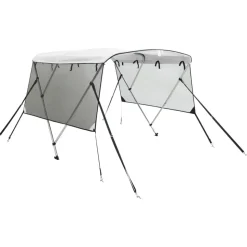 vidaXL Biminitop 3 bogen met mesh zijwanden 183x(137-152)x137 cm
