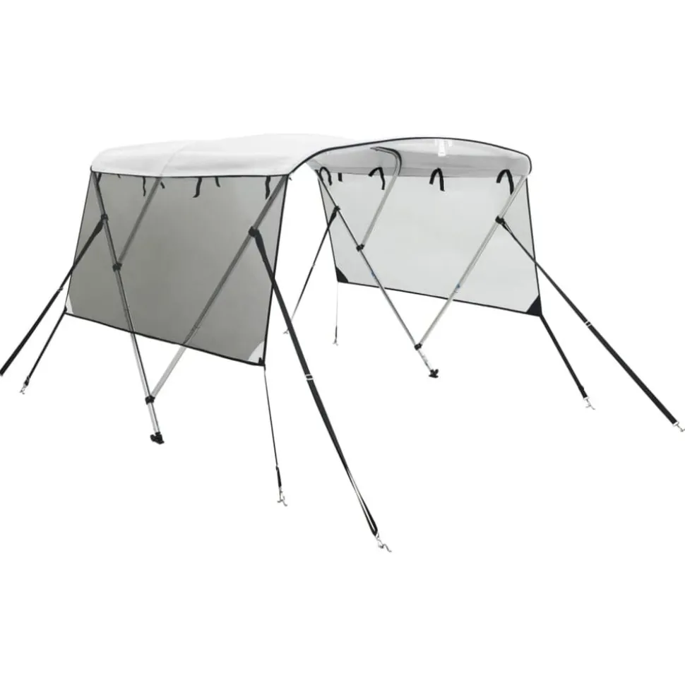 vidaXL Biminitop 3 bogen met mesh zijwanden 183x(137-152)x137 cm
