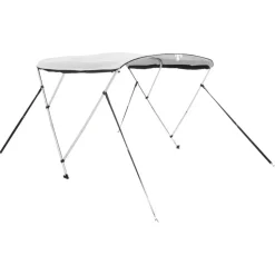 vidaXL Biminitop 3 bogen met mesh zijwanden 183x(137-152)x137 cm