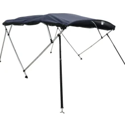vidaXL Biminitop 4 bogen met mesh zijwanden 243x(170-182)x137 cm