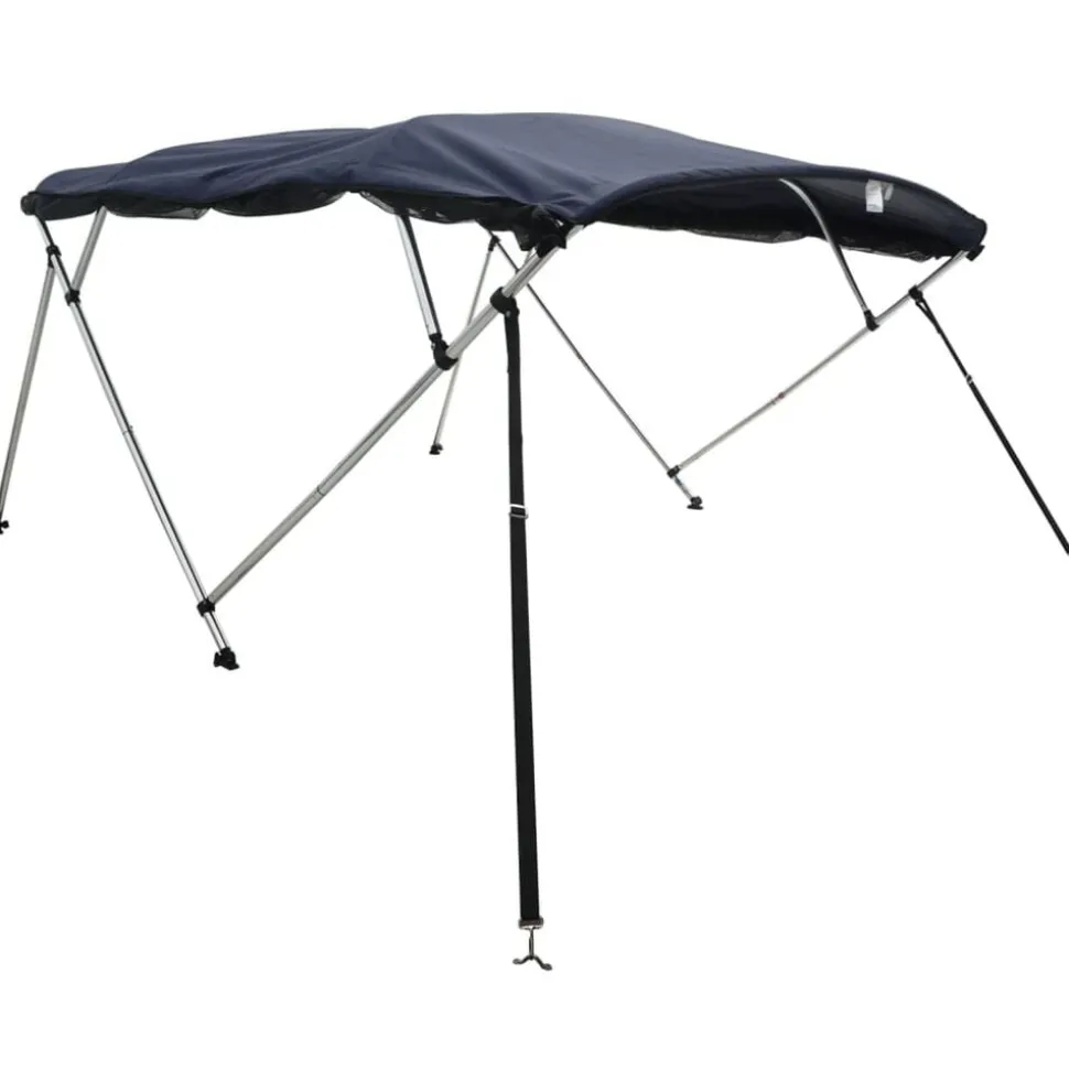 vidaXL Biminitop 4 bogen met mesh zijwanden 243x(170-182)x137 cm