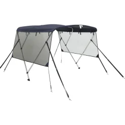 vidaXL Biminitop 3 bogen met mesh zijwanden 183x(137-152)x137 cm
