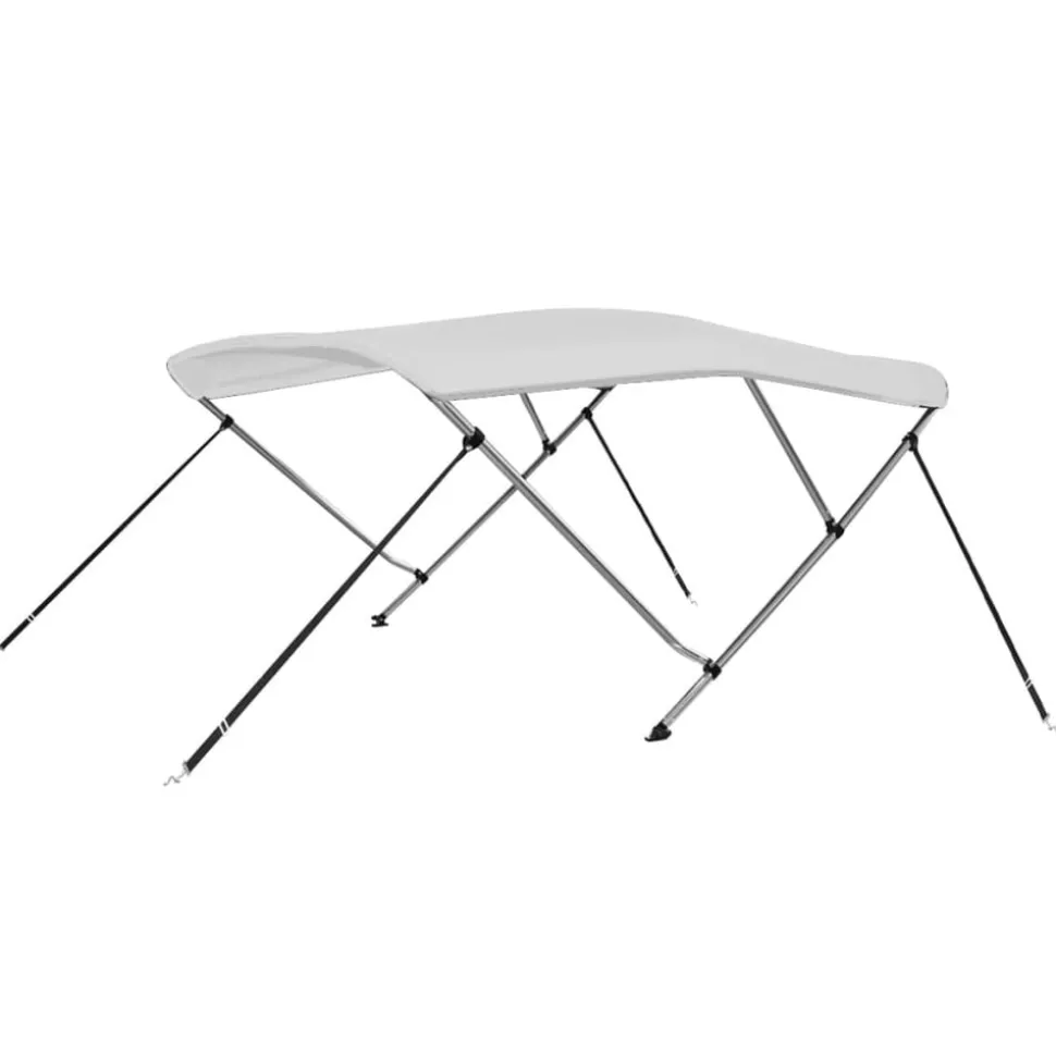 vidaXL Biminitop 3-boogs 183x140x137 cm wit