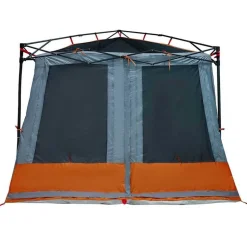 vidaXL Binnentent met dak Grijs en Oranje 291 x 291 x 240 cm taft