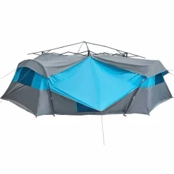vidaXL Binnentent met dak met opslag Blauw 520 x 520 x 190 cm taft