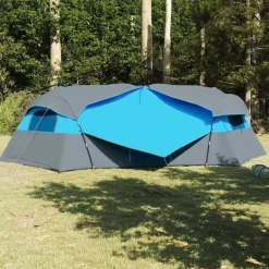 vidaXL Binnentent met dak met opslag Blauw 520 x 520 x 190 cm taft