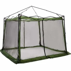 vidaXL Binnentent met dak met opslag Groen 303 x 303 x 196 cm taft