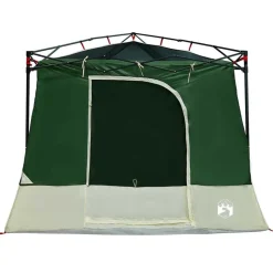vidaXL Binnentent met dak met opslag Groen 290 x 288 x 234 cm taft