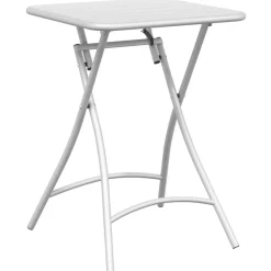 vidaXL Bistrotafel Wit 55 x 55 x 72,5 cm Poedercoating staal