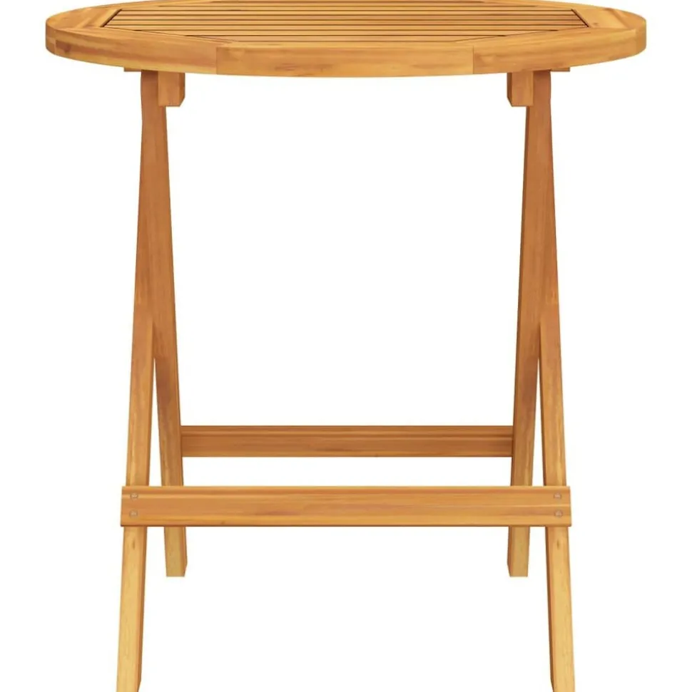 vidaXL Bistrotafel Ø46x47 cm massief acaciahout