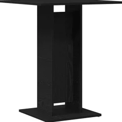 vidaXL Bistrotafel Zwart Eiken 60x60x75 cm Bewerkt Hout