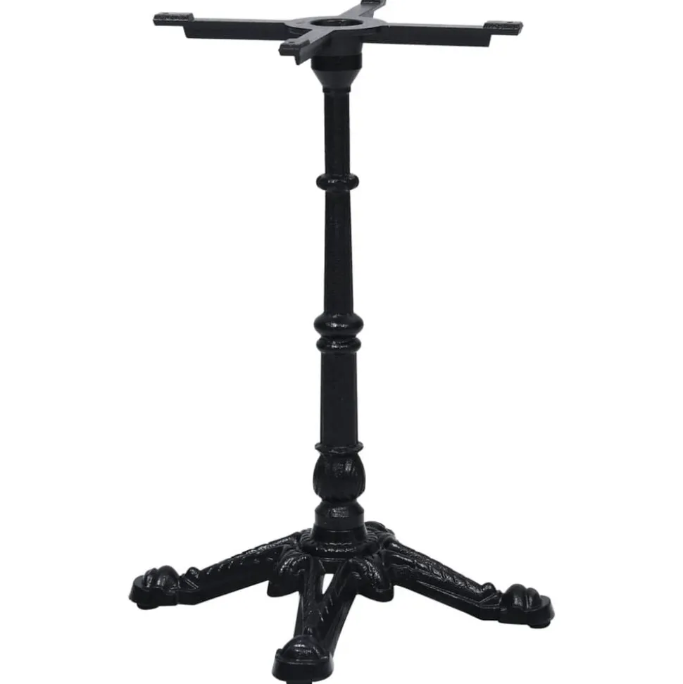 vidaXL Bistrotafelpoot 52x52x72 cm gietijzer zwart