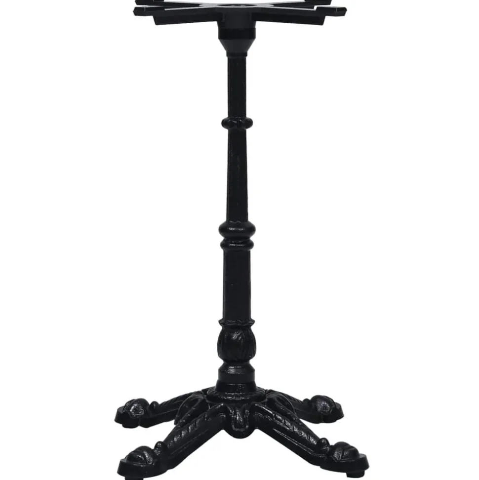 vidaXL Bistrotafelpoot 52x52x72 cm gietijzer zwart