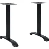 vidaXL Bistrotafelpoten 2 st 61x8x72 cm gietijzer zwart