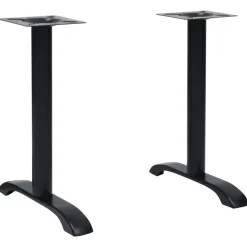 vidaXL Bistrotafelpoten 2 st 61x8x72 cm gietijzer zwart