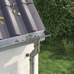 vidaXL Bladvanger voor goot 2 pcs Zilver 50 mm Roestvrij staal
