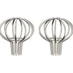 vidaXL Bladvanger voor goot 2 pcs Zilver 50 mm Roestvrij staal