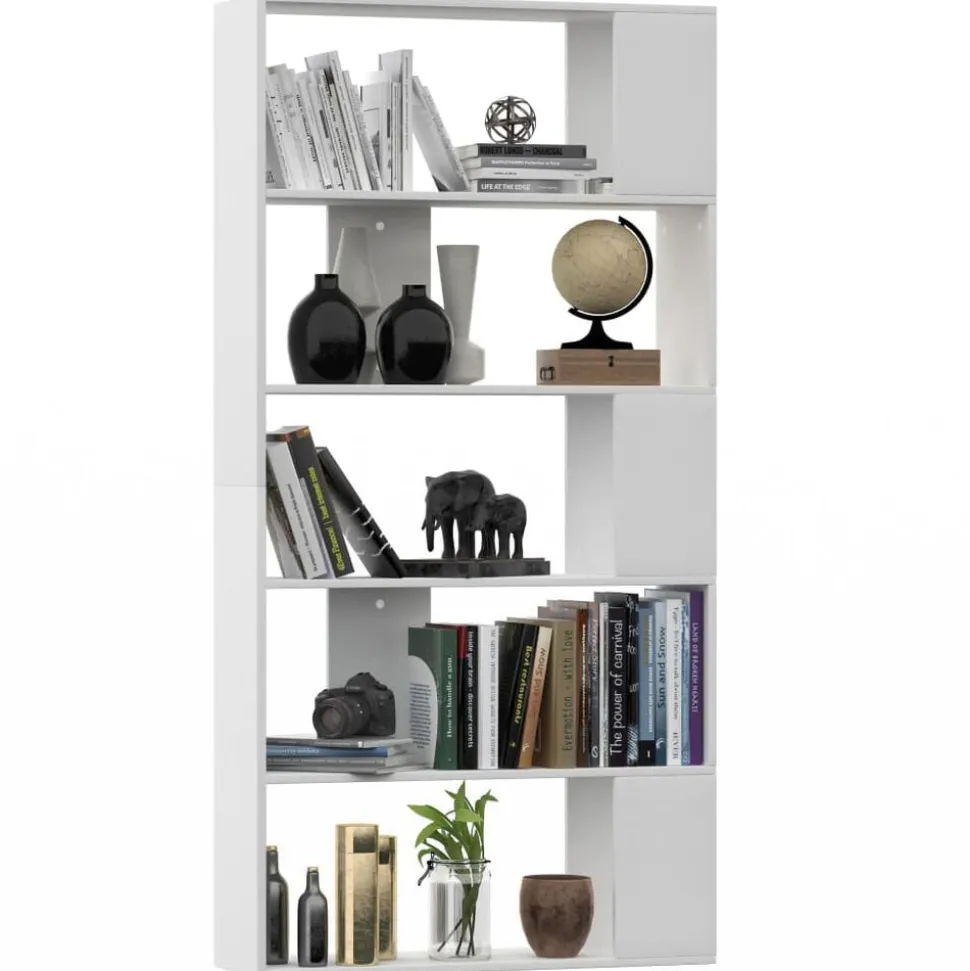 vidaXL Boekenkast / kamerscherm 80x24x159 cm bewerkt hout wit