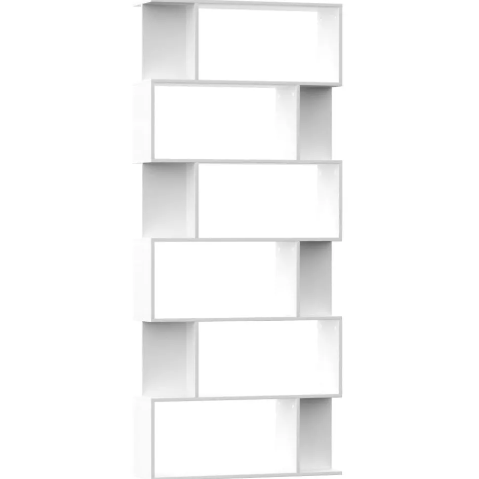 vidaXL Boekenkast / kamerscherm 80x24x192 cm bewerkt hout wit