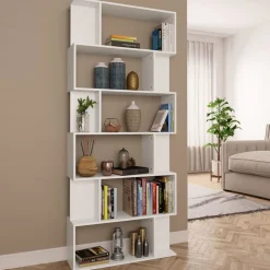 vidaXL Boekenkast / kamerscherm 80x24x192 cm bewerkt hout wit