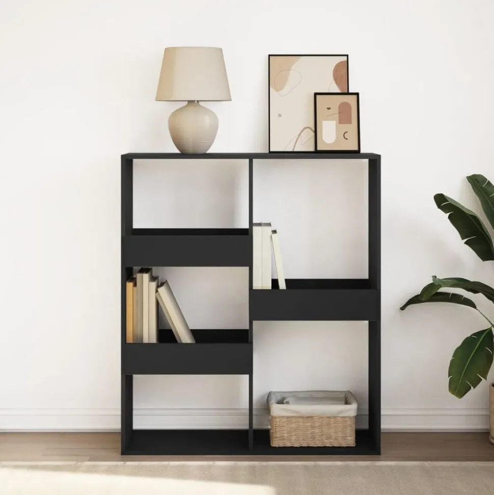 vidaXL Boekenkast / kamerscherm 100x33x115 cm zwart