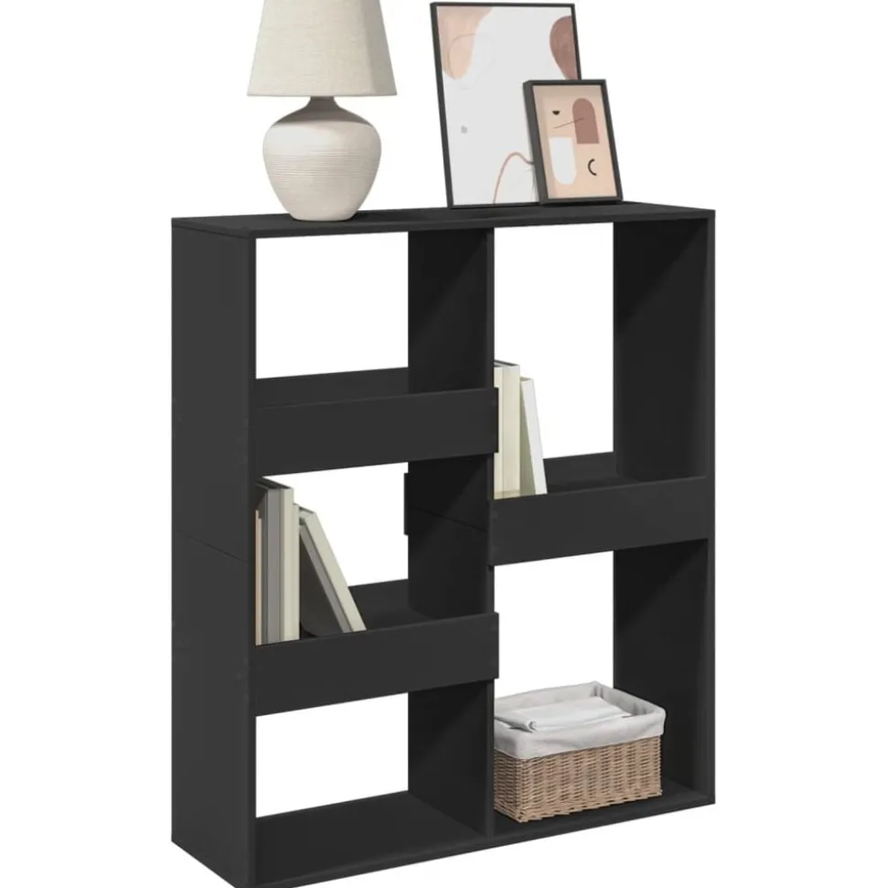 vidaXL Boekenkast / kamerscherm 100x33x115 cm zwart