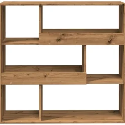 vidaXL Boekenkast / kamerscherm 100x33x94,5 cm artisanaal eikenkleurig
