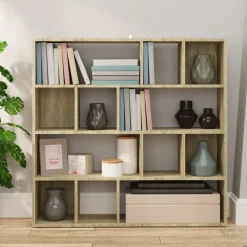 vidaXL Boekenkast / kamerscherm 105x24x102 cm sonoma eikenkleurig