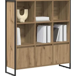 vidaXL Boekenkast 2 pcs Ambachtelijk eiken 99,5 x 30 x 108 cm