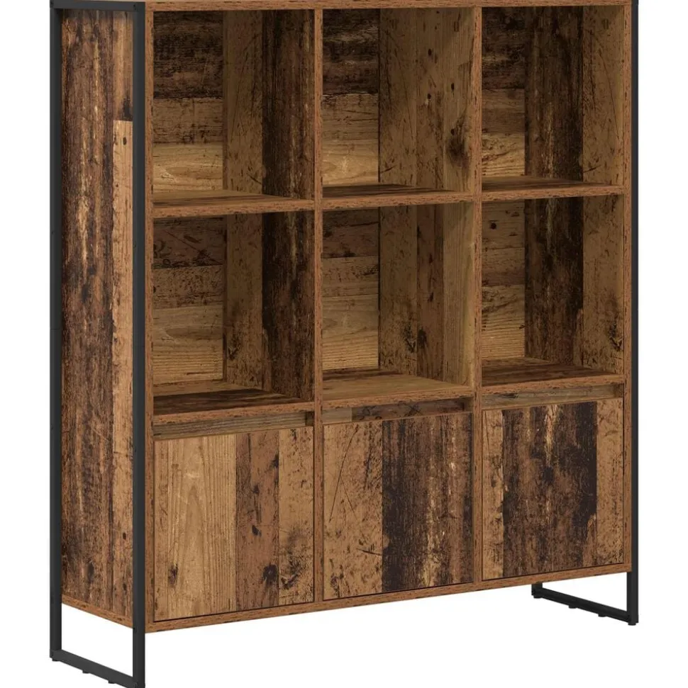 vidaXL Boekenkast 2 pcs Oud Hout 99,5 x 30 x 108 cm Bewerkt hout