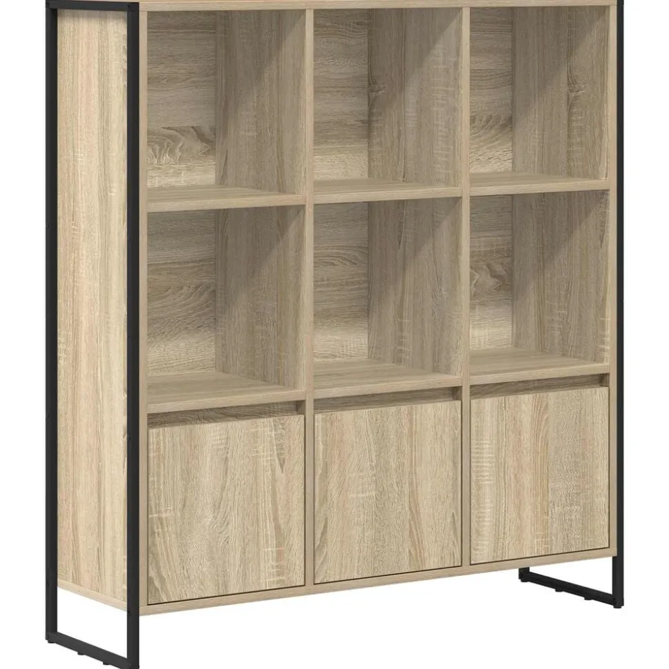 vidaXL Boekenkast 2 pcs Sonoma 99,5 x 30 x 108 cm Bewerkt hout