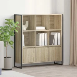 vidaXL Boekenkast 2 pcs Sonoma 99,5 x 30 x 108 cm Bewerkt hout