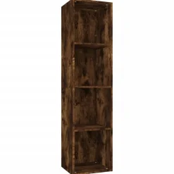vidaXL Boekenkast / tv-meubel 36x30x143 cm bewerkt hout gerookt eiken