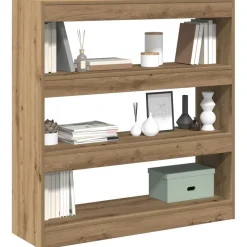 vidaXL Boekenkast artisanaal eikenkleurig 100 x 30 x 103 cm