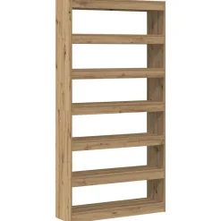 vidaXL Boekenkast Artisan Eik 100 x 30 x 198 cm Bewerkt hout