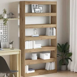 vidaXL Boekenkast Artisan Eik 100 x 30 x 198 cm Bewerkt hout