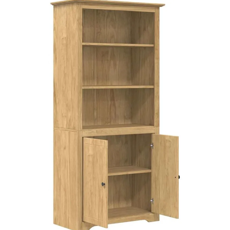 vidaXL Boekenkast BODO Honingbruin 82 x 40 x 173 cm Bewerkt hout