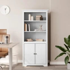 vidaXL Boekenkast BODO 82x40x173 cm massief grenenhout wit