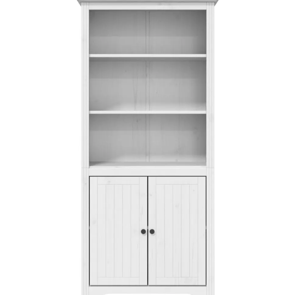 vidaXL Boekenkast BODO 82x40x173 cm massief grenenhout wit