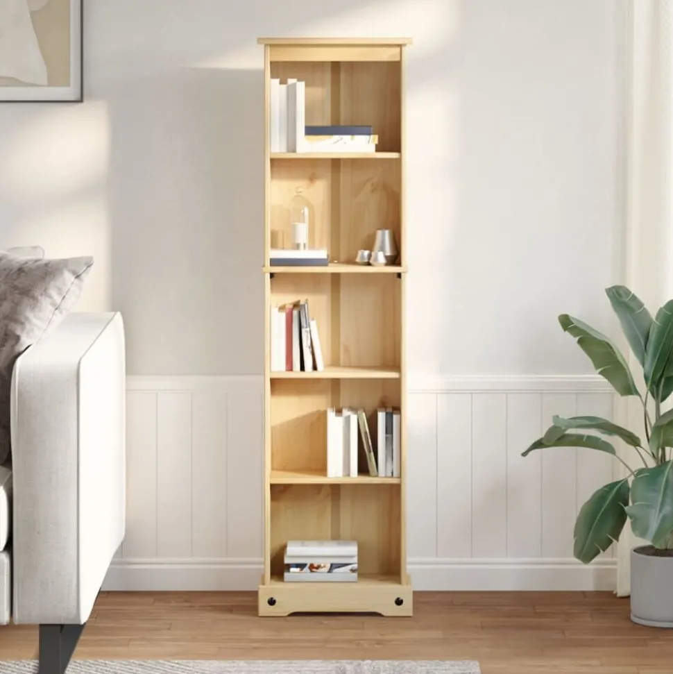 vidaXL Boekenkast Corona 46x20x170 cm massief grenenhout