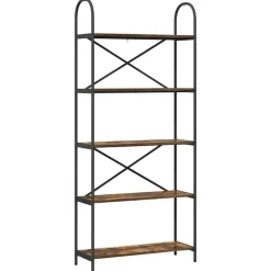 vidaXL Boekenkast Gerookt eiken 80 x 30 x 183 cm Bewerkt hout