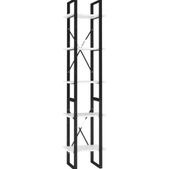 vidaXL Boekenkast met 5 schappen 40x30x175 cm bewerkt hout wit