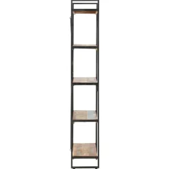 vidaXL Boekenkast met 5 schappen 140x30x180 cm massief gerecycled hout