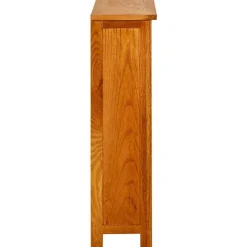 vidaXL Boekenkast met 3 schappen 70x22,5x82 cm massief eikenhout