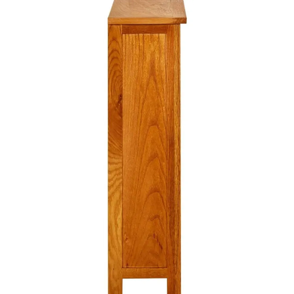 vidaXL Boekenkast met 3 schappen 70x22,5x82 cm massief eikenhout