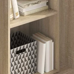 vidaXL Boekenkast met 2 schappen 40x30x76,5 cm bewerkt hout sonoma eik