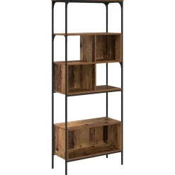 vidaXL Boekenkast Oud Hout 76 x 33 x 188,5 cm Bewerkt hout